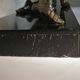 Art Deco spelter sculpture on marble base J. De Roncourt