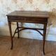 Bureau écritoire pliant ancien et tirette cuir