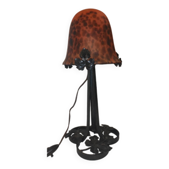 Art Deco wrought iron lamp 1930