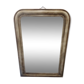 Former mirror Louis Philippe patina shabby chic white grey   65x96cm