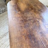 19th century oval solid oak table