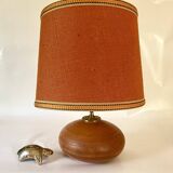Terracotta lamp, 2M fabric cable, jute lampshade
