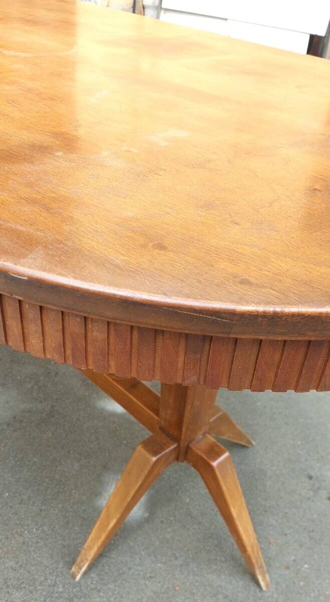 Large 50s design table, Italian made, 200 cm