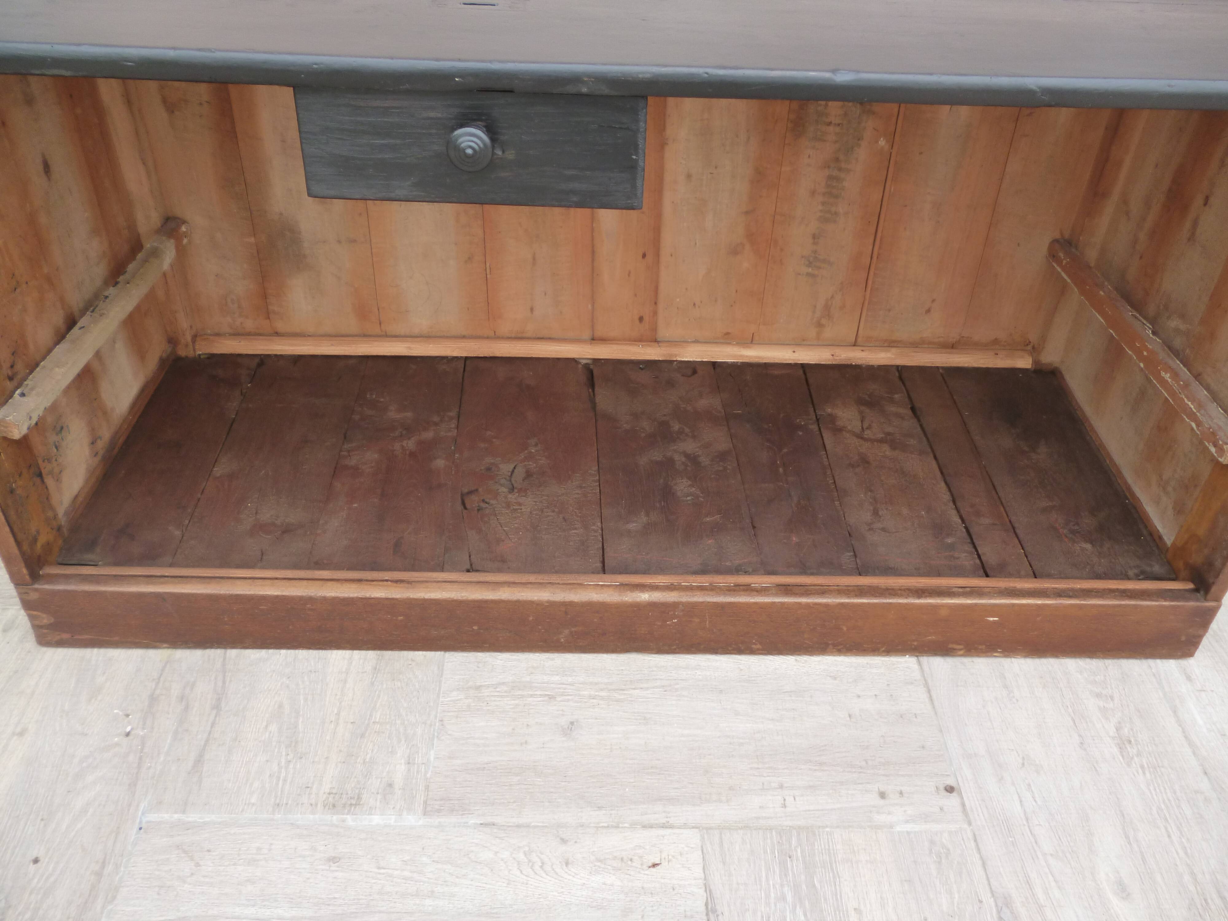 Old store counter with drawer