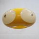 Massive Belgium Bug Eye Space Age UFO Lamp, Yellow Mid-Century Modern Light
