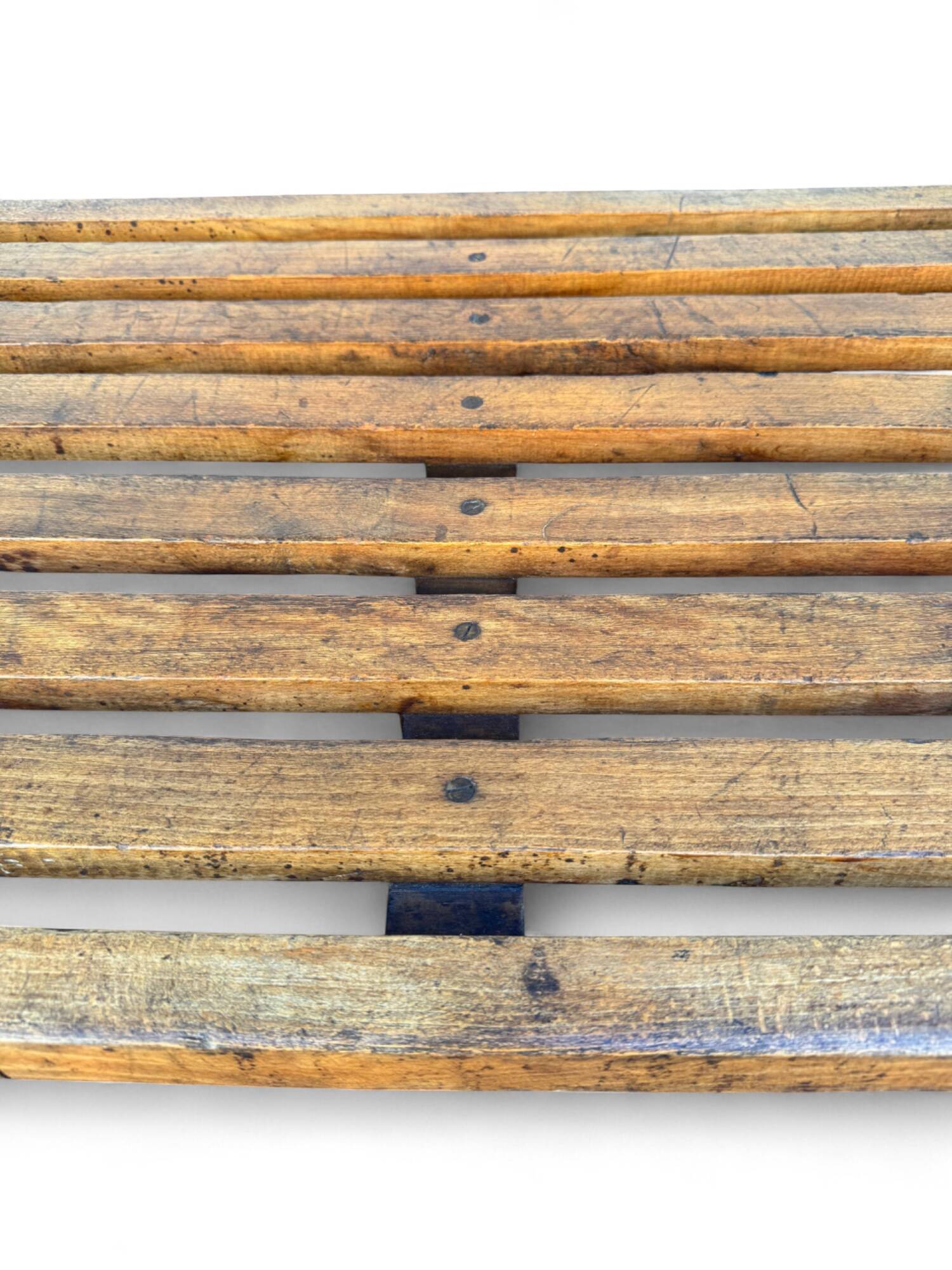 Large beechwood draper's table/counter, circa 1900s