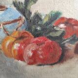 French vintage still life, oil on canvas