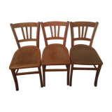 Trio of Bauman bistro chairs