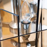Lampes en verre orange six ampoules