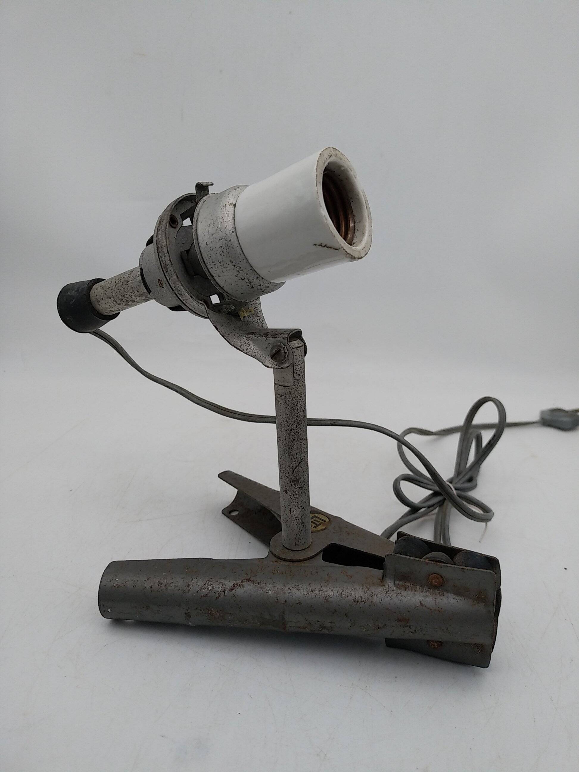 Lita clamp lamp. Porcelain socket. SGDG.