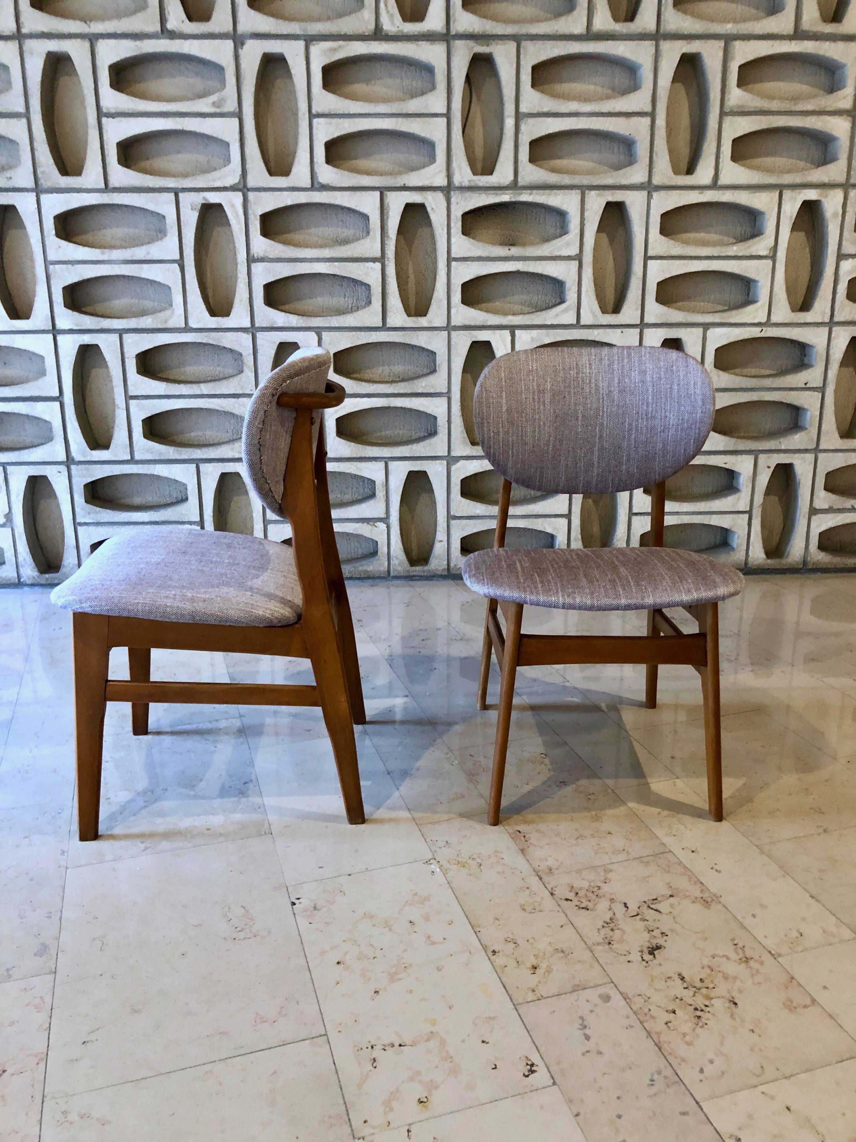 Paire de chaises de Louis Van Teefelen