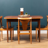 Retro Extending Dining Table & 4 Chairs By Elliots Of Newbury