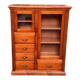 Vitrine Louis XVI en bois massif du 20ème