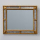 Miroir doré de style baroque par Deknudt, Belgique 20e siècle