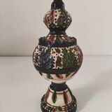 Openwork glazed ceramic candlestick-lantern – Tunisia, 1960s–1980s