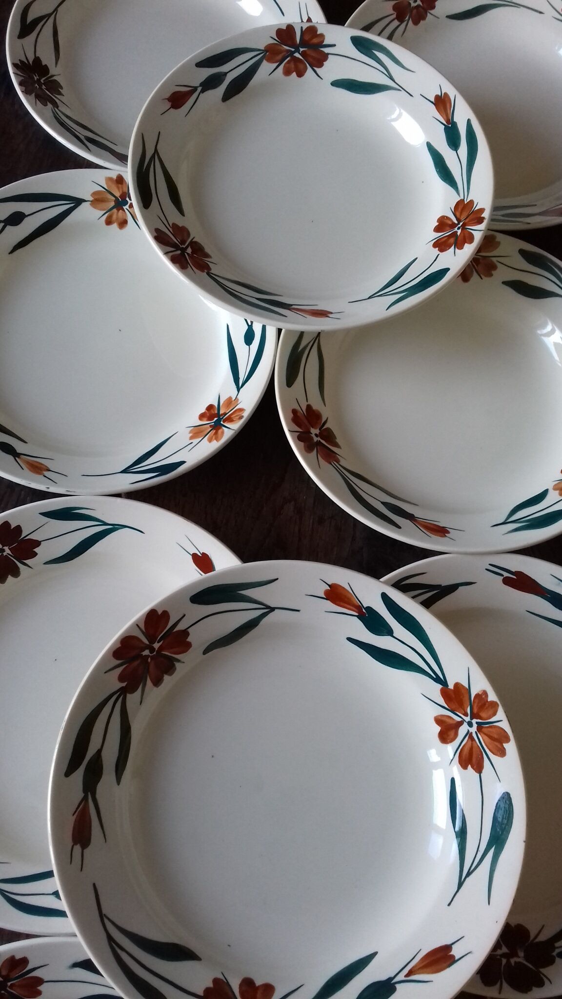 Lot 10 deep plates Longchamp Christiane