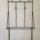 Large modernist wrought iron cloakroom from the 1950s.