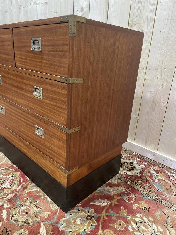 Commode en acajou de style marine