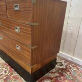 Commode en acajou de style marine