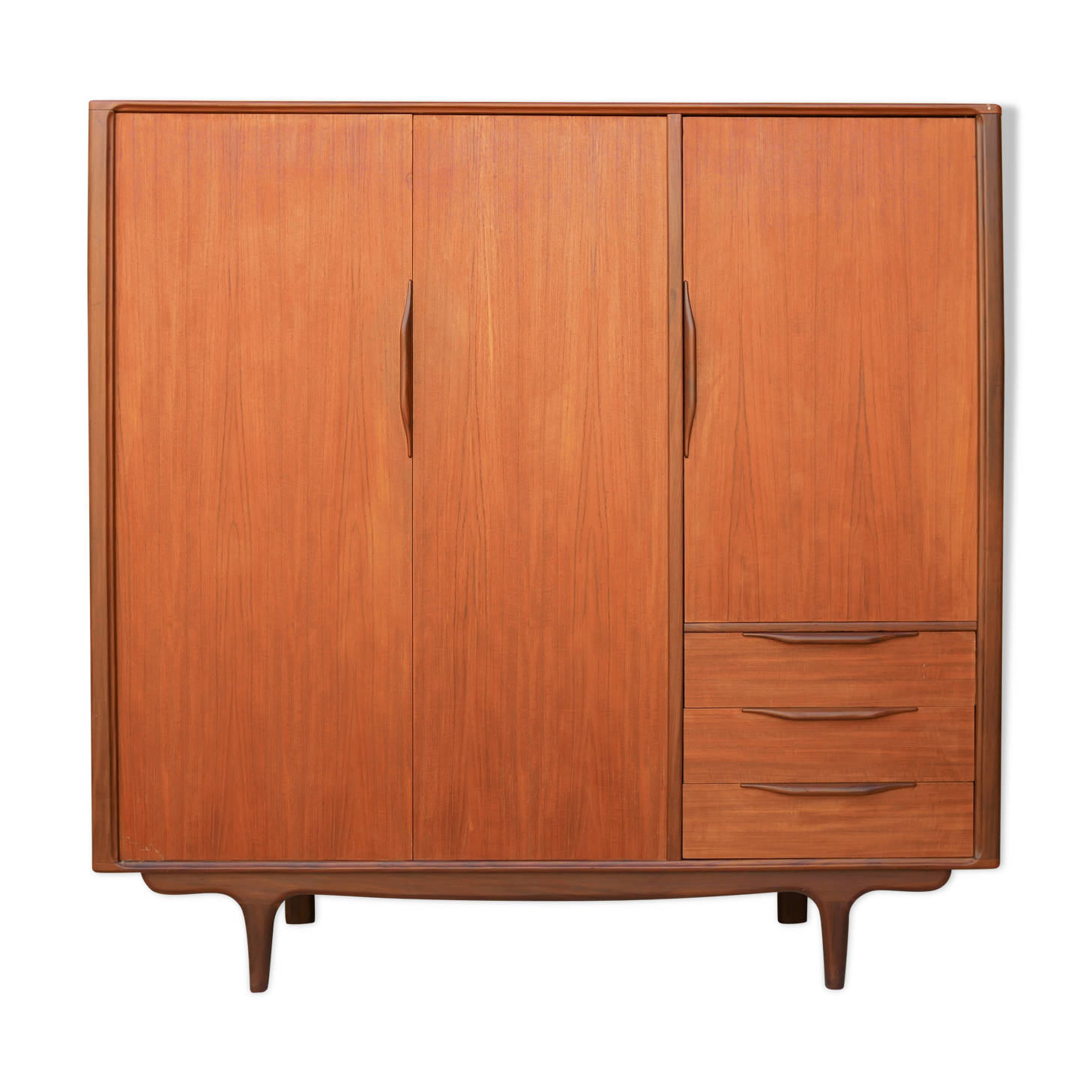 Scandinavian teak wardrobe by Roche-Bobois editions