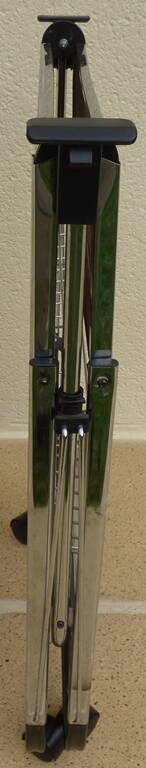 Vintage 50s Textane style rolling and folding trolley on its large