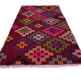 Vintage turkish kilim rug ,  136 x 76 cm
