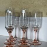 6 two-coloured champagne flutes Luminarc Véronèse