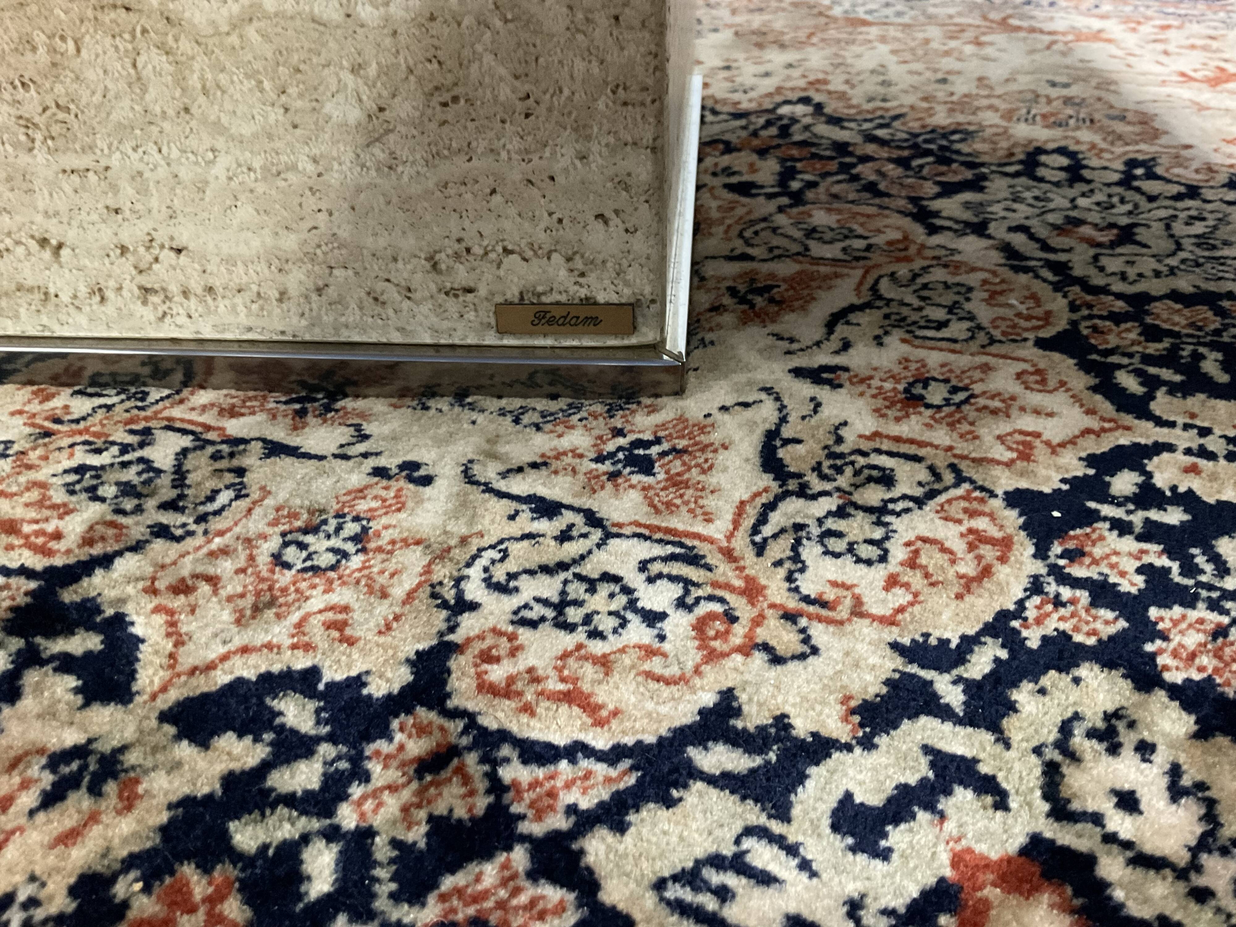 Vintage travertine coffee table from the 70s