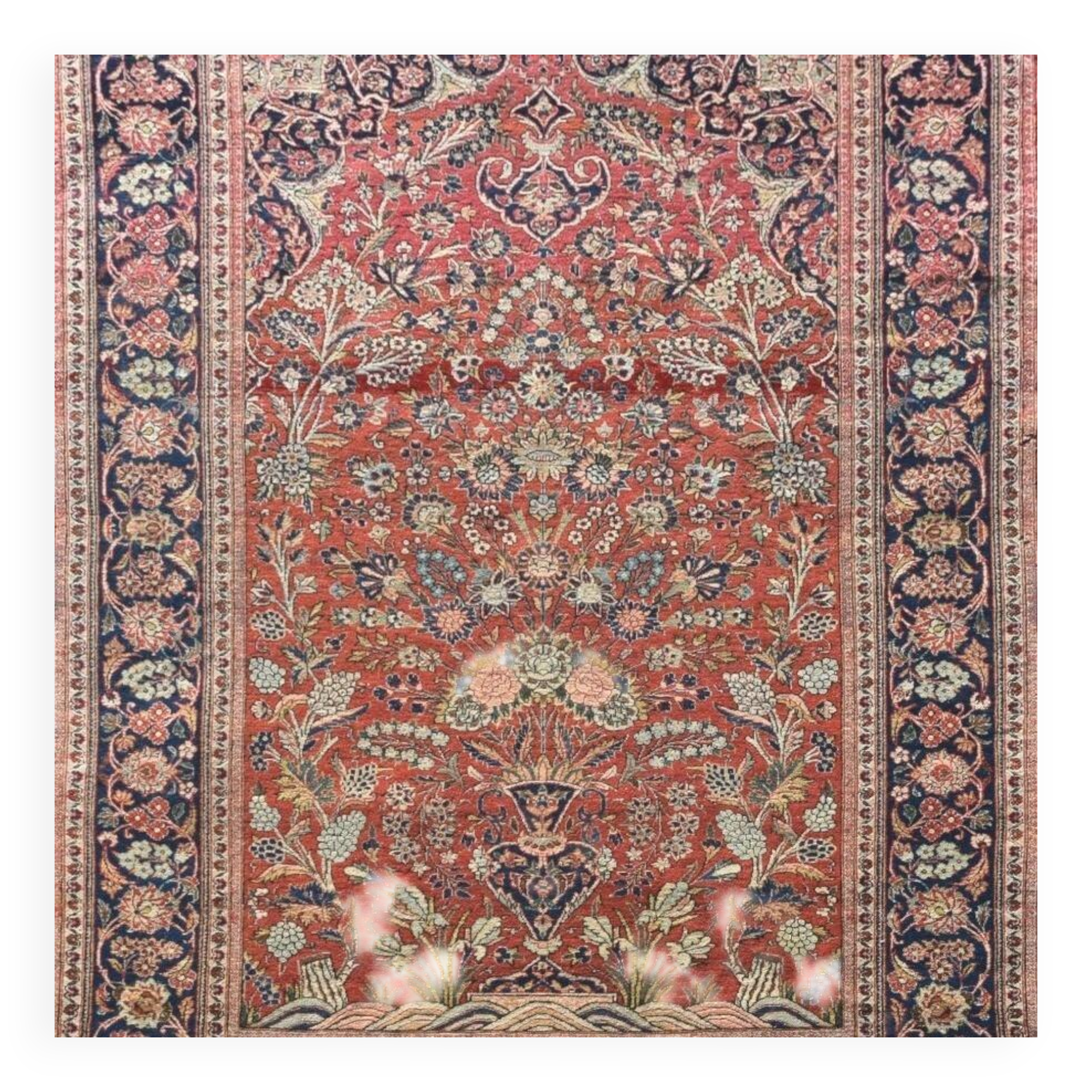 Persian Oriental rug Iran Kashan - Size: 1.30 x 2.05 metres