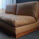 Sofa low two places type fireside