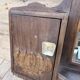 Teak barber mirror
