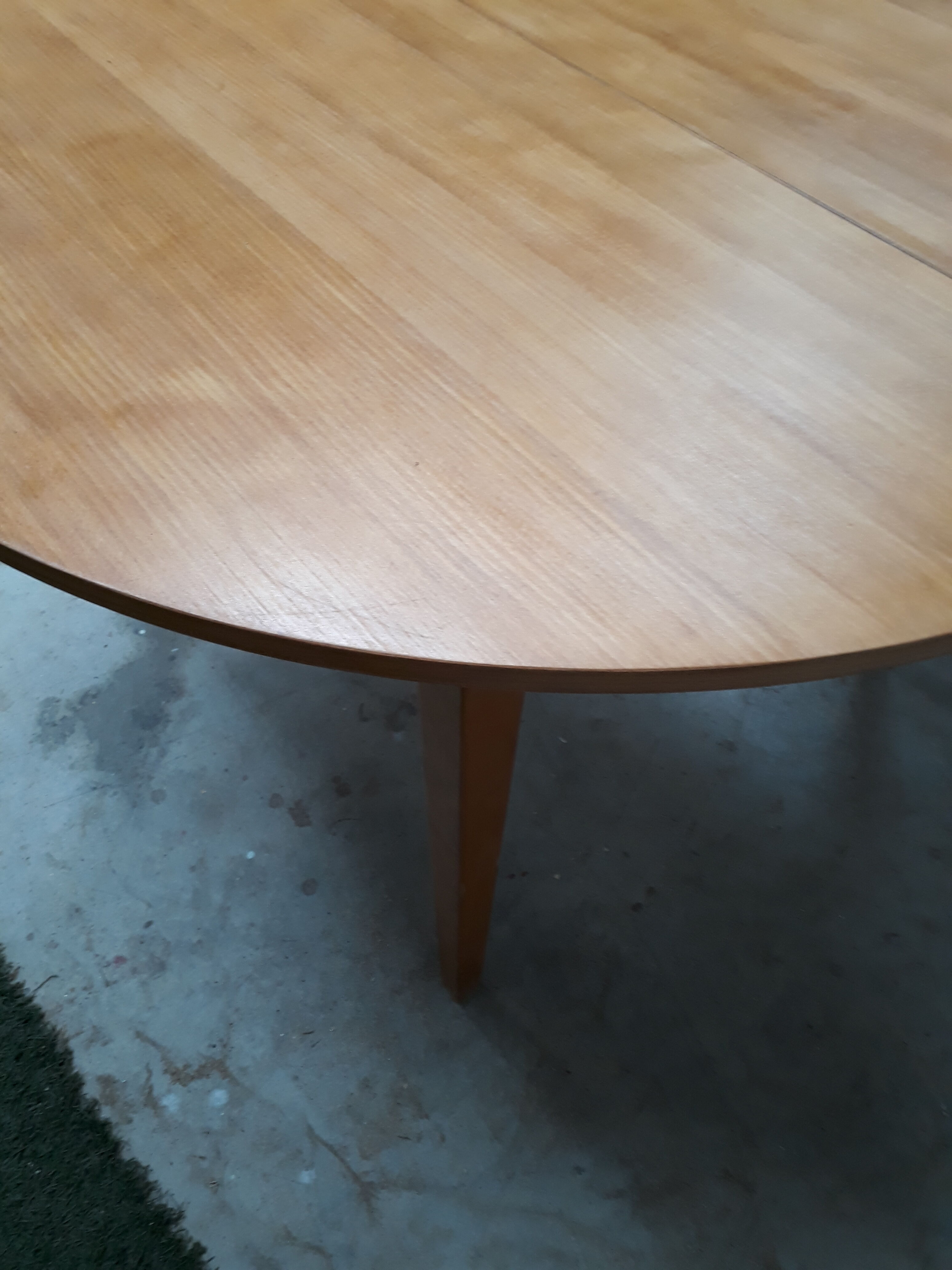 Danish oval table oval 160x120cm, 1975
