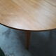 Danish oval table oval 160x120cm, 1975
