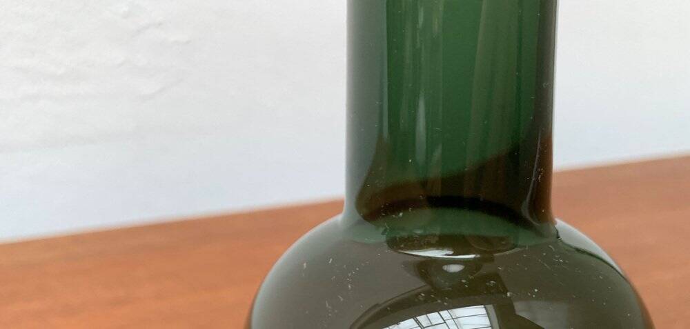 Mid-century German minimalist glass vase by Gral, 1960s.