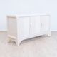Enfilade Mid-Century Pencil Reed / en rotin, costal design des années 80.