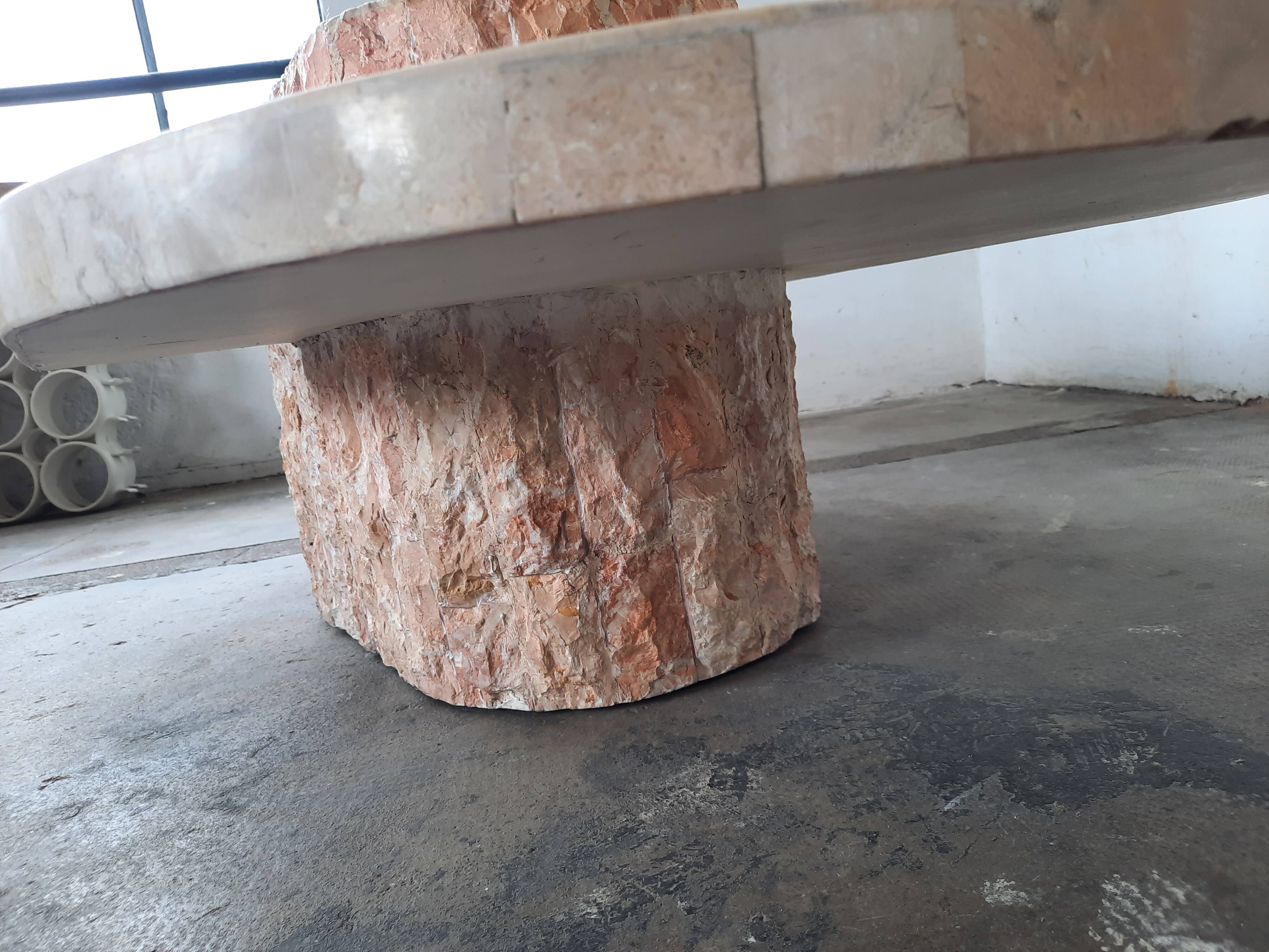 Magnussen Ponte Travertine Veneer Coffee Table