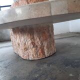 Table basse placage de travertin Magnussen Ponte
