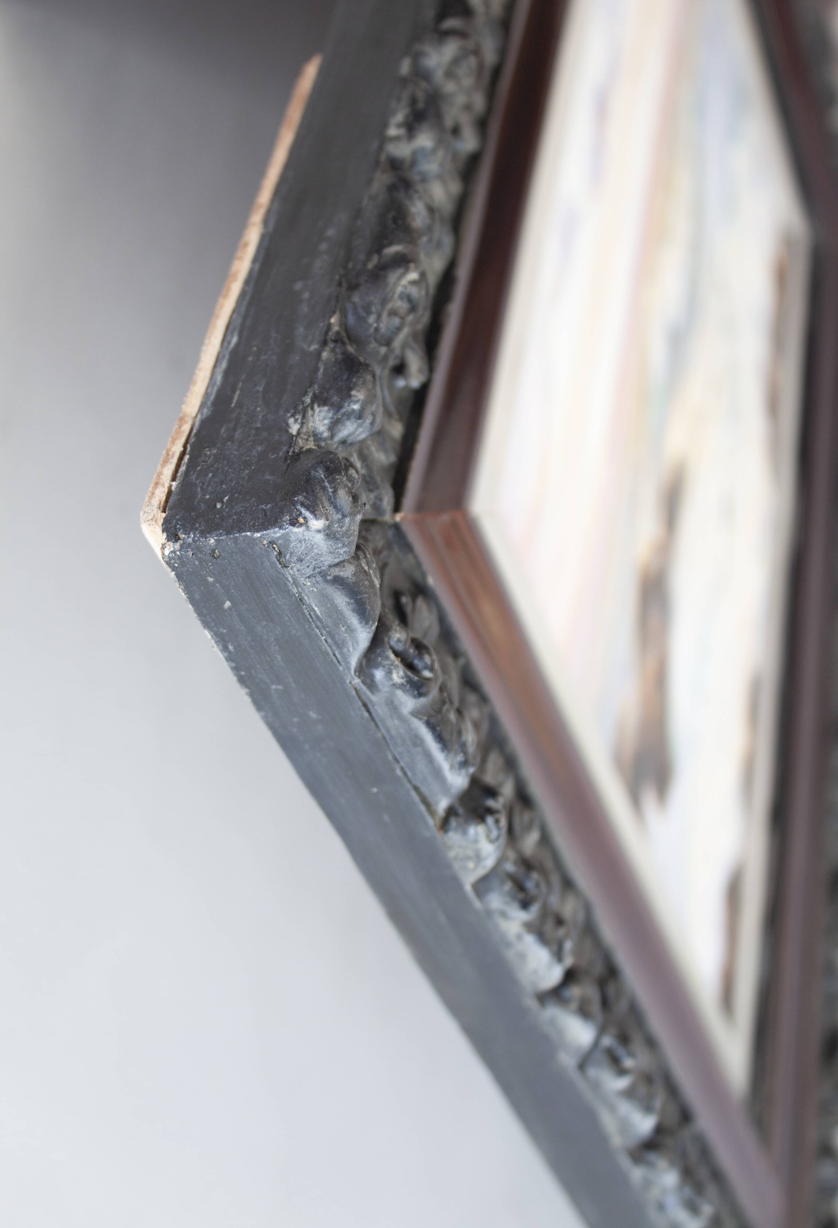 Cuadro antiguo del mar al óleo firmada. Marina al oleo firmada.