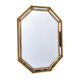 Octagonal wooden mirror from the 1980s