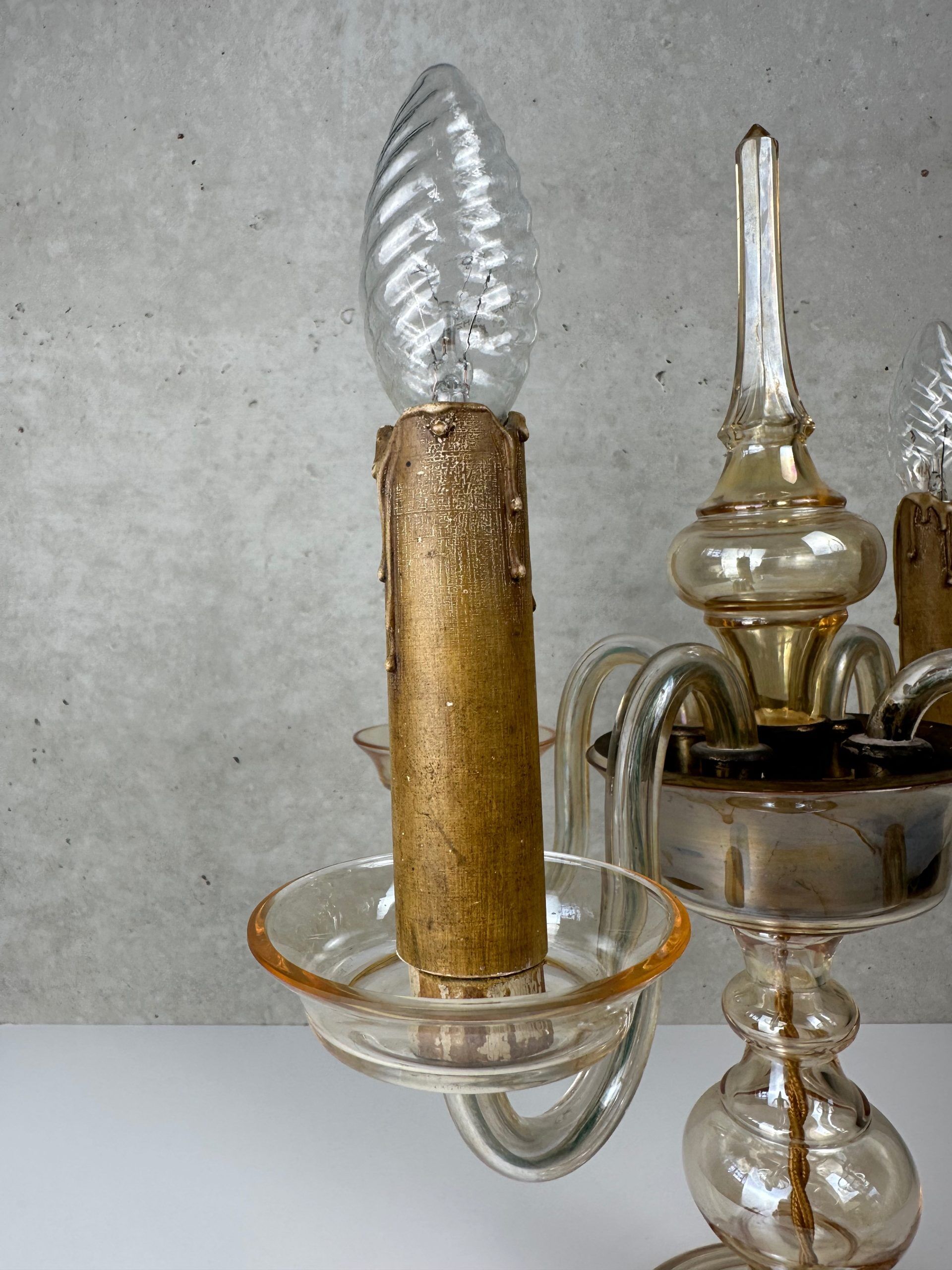 Murano 4-arm candelabra table lamp