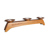 Scandinavian style wooden candlestick
