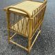 table d'appoint en rotin et osier  1970