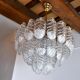 Lustre "Leaves" by Mazzega glass from Murano, Italy, 1970