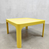 Table basse jaune vintage space age Preben fabricius