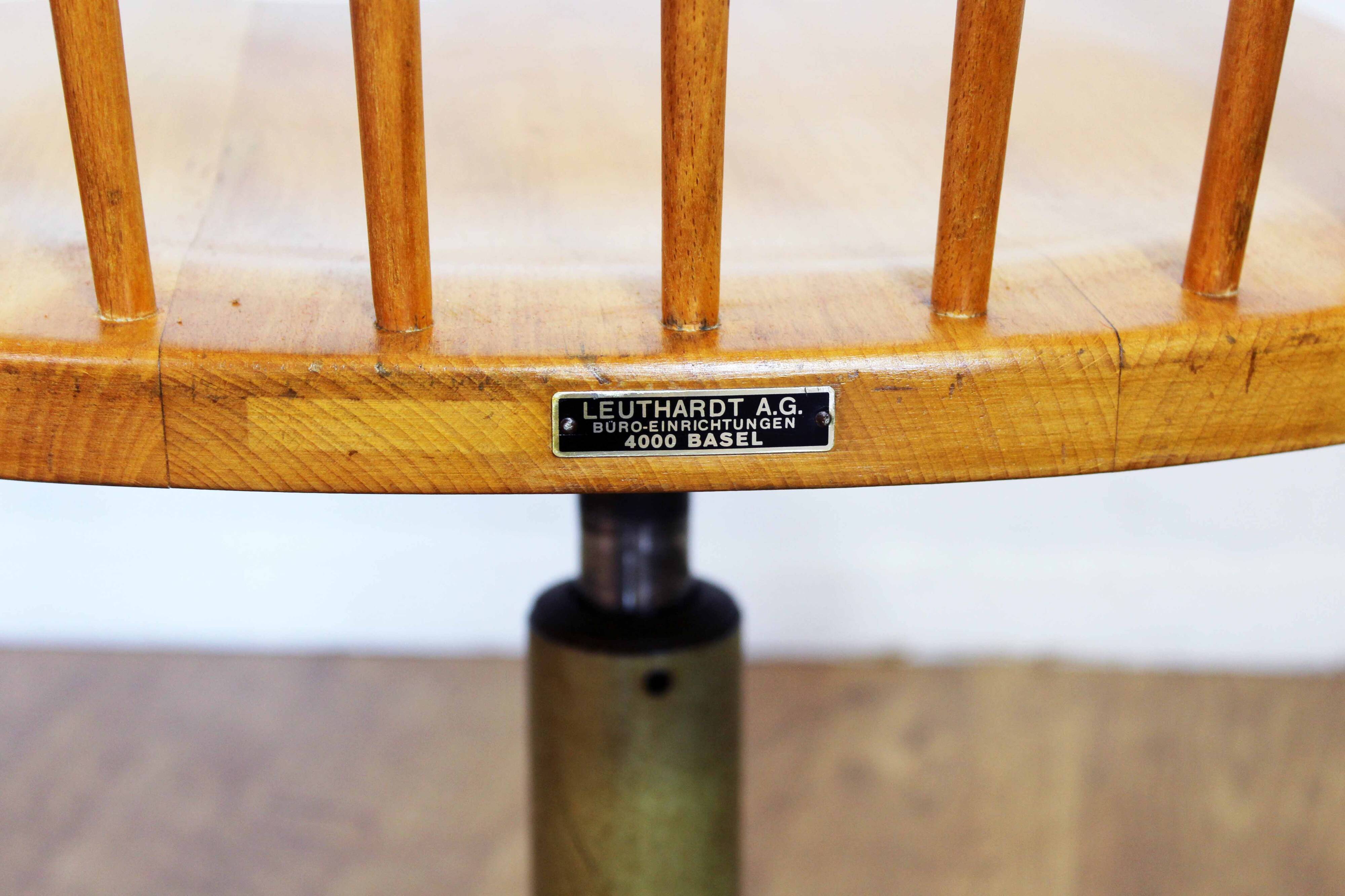 Stoll Giroflex wooden office chair