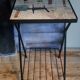 Table d'appoint en métal années 50