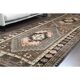 1970s Vintage Turkish Oushak Handmade Wool Cotton Brown Area Rug 85x317