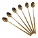 Cuillères à Moka métal doré des 1950