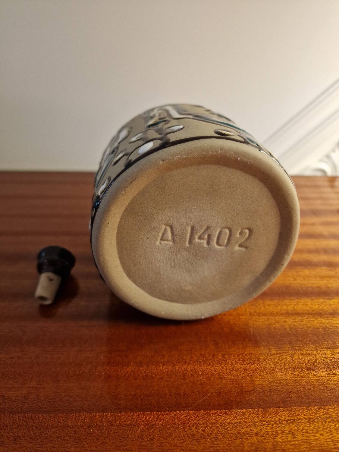 Bay Keramik bottle, model A1402, Rooster pattern