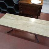 Travertine coffee table